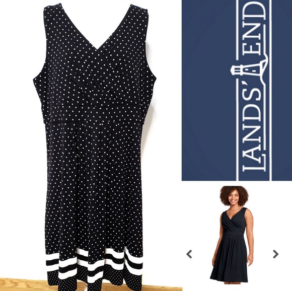lands end plus size dresses